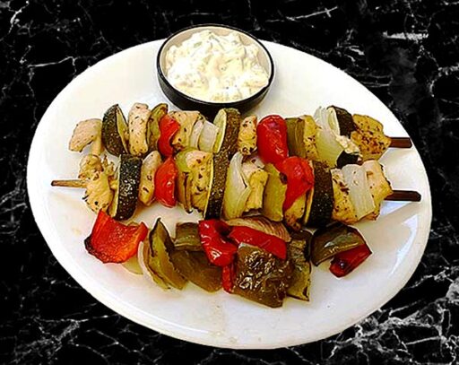 Low Carb Greek Chicken Kebabs